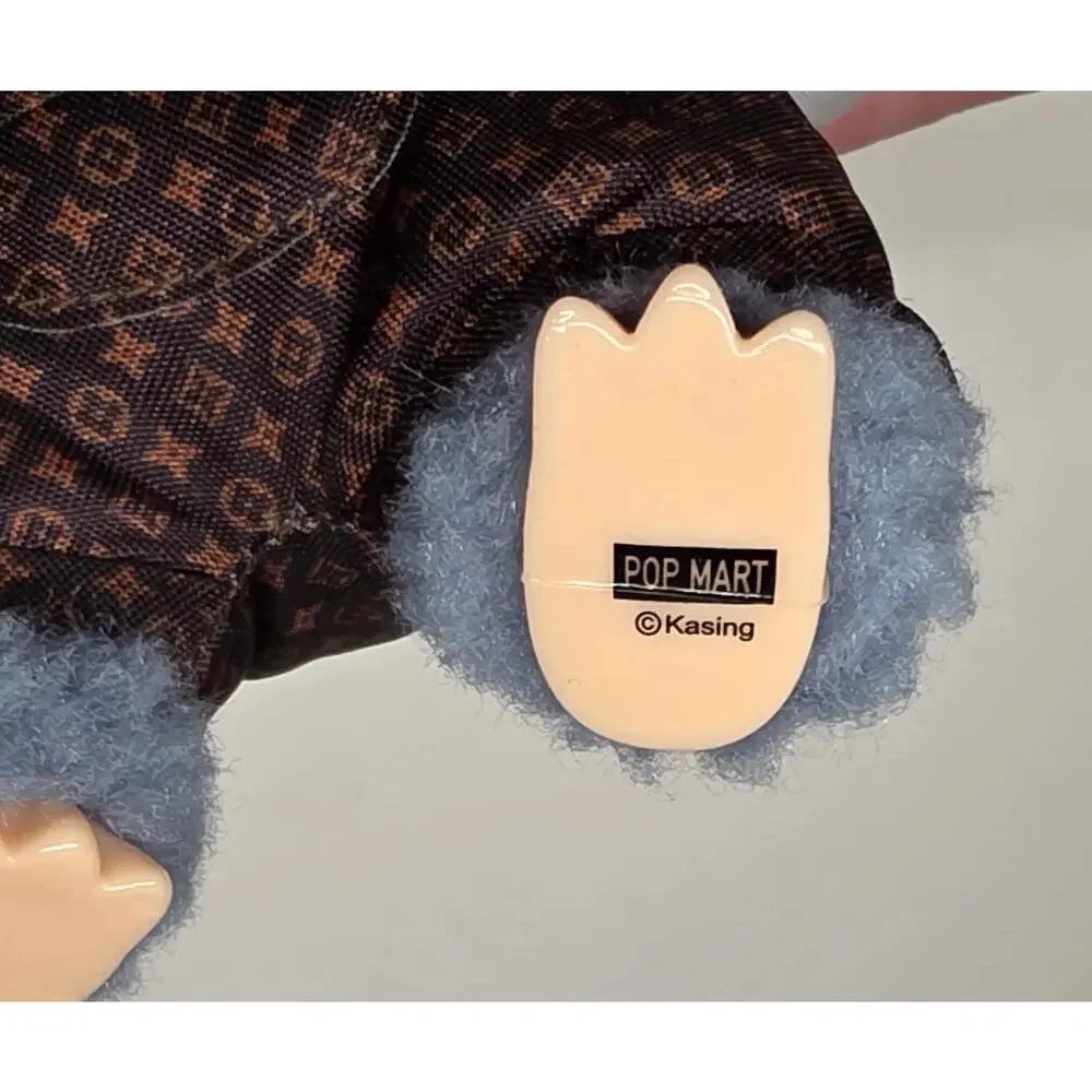 Pop Mart The Monsters Labubu Plush Doll Blue Monster Overalls Figure